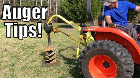 how to use a post hole digger compact tractor|bobcat post hole digger attachment.